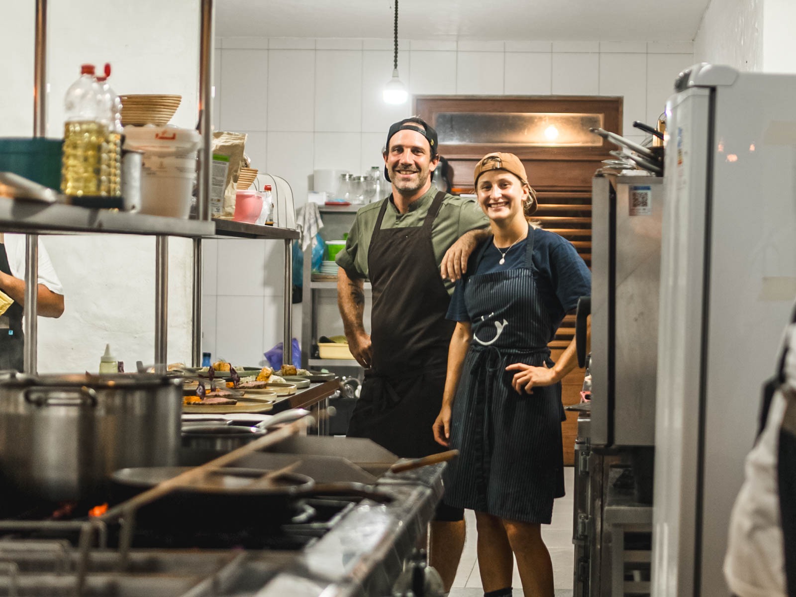 Dominik and Nina in the kitchen from DoMar